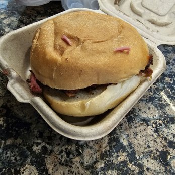 Dickey's Barbecue Pit - Sliced beef to go for the 3.5 hour flight - Barbeque Near Me - DFW  Airport, Texas
