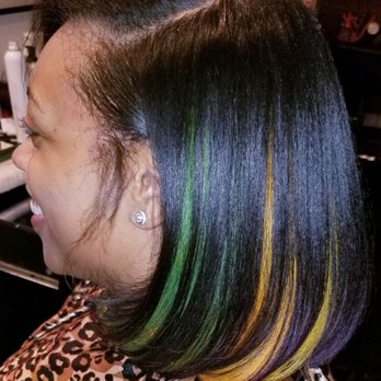 Lion's Mane - After, Peekaboo color, cut, silkpress on Natural hair. - Hair Salons Near Me - New York, New York Lion's Mane - After, Peekaboo color, cut, silkpress on Natural hair. - Hair Salons Near Me - New York, New York