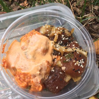 Manoa Poke Shop - Spicy salmon and ahi tuna - Poke Near Me - Somerville, Massachusetts