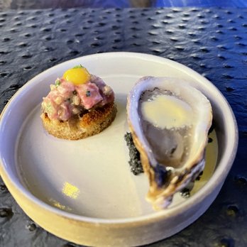 Garrison - Oyster and steak Smoked Beef Tartare - New American Near Me - Austin, Texas