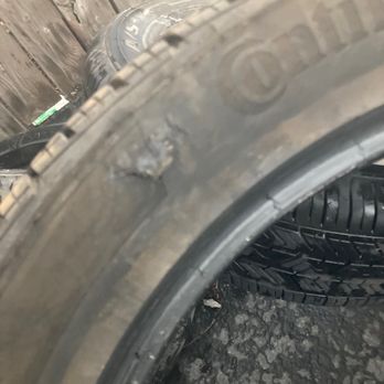 Premier Car Care - Hole in sidewall of tire from pothole - Auto Repair Near Me - Amherst, New York Premier Car Care - Hole in sidewall of tire from pothole - Auto Repair Near Me - Amherst, New York
