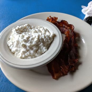 Sisters Restaurant - Side of bacon and cottage cheese - American Near Me - Falconer, New York Sisters Restaurant - Side of bacon and cottage cheese - American Near Me - Falconer, New York