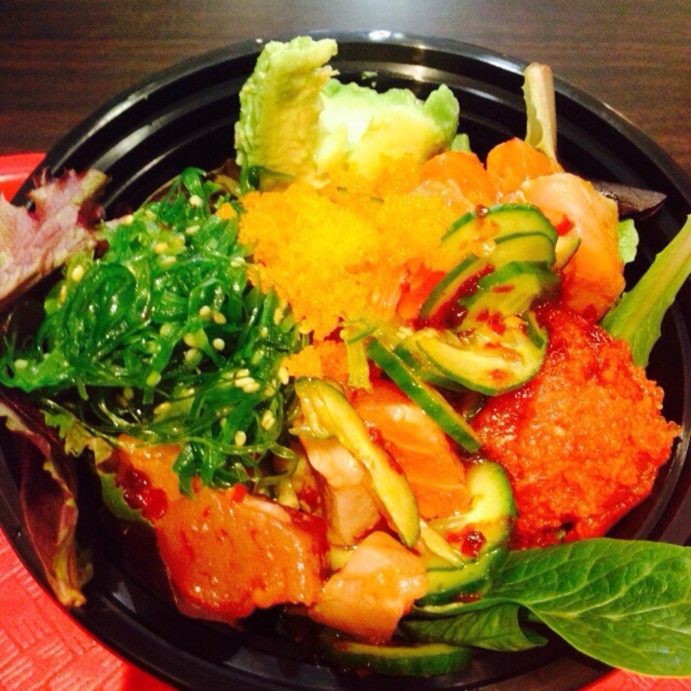 Poké Cafe - Tuna, yellowtail and salmon - Poke Near Me - Glendale, California
