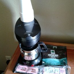 Coffee maker on room Coffee maker on room