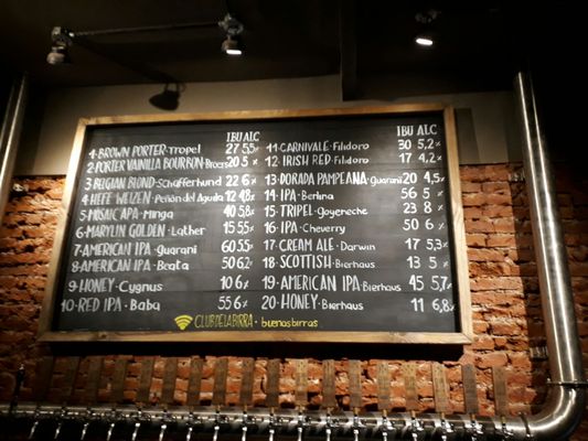 Menu photo 4 Club de la Birra Buenos Aires, C