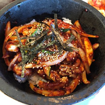 Korean Garden - Dolsot bimibap with octopus - Korean Near Me - Junction City, Kansas Korean Garden - Dolsot bimibap with octopus - Korean Near Me - Junction City, Kansas