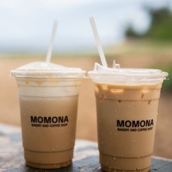 Momona Bakery & Coffee Shop - Lattes. I forget what they were. One had coconut and the other was some sort of Carrot cake. Both were a 5/5.