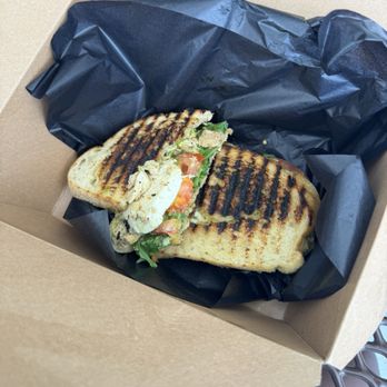 Noir - Chicken Pesto Panini - Cafes Near Me - Hoover, Alabama Noir - Chicken Pesto Panini - Cafes Near Me - Hoover, Alabama