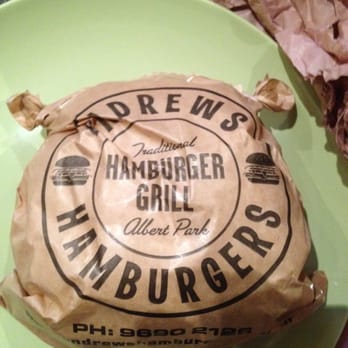 Andrew's Hamburgers - Burger wrapped goodness - Fast Food Near Me - Albert Park, VIC Andrew's Hamburgers - Burger wrapped goodness - Fast Food Near Me - Albert Park, VIC