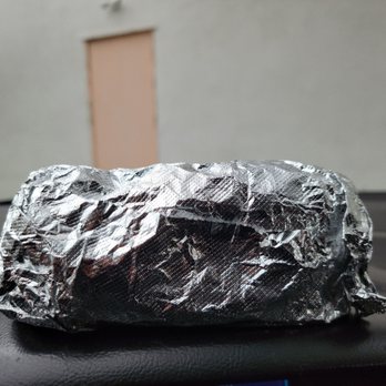 El Taco - a wrapper wrapped in aluminum foil - Mexican Near Me - Downey, California