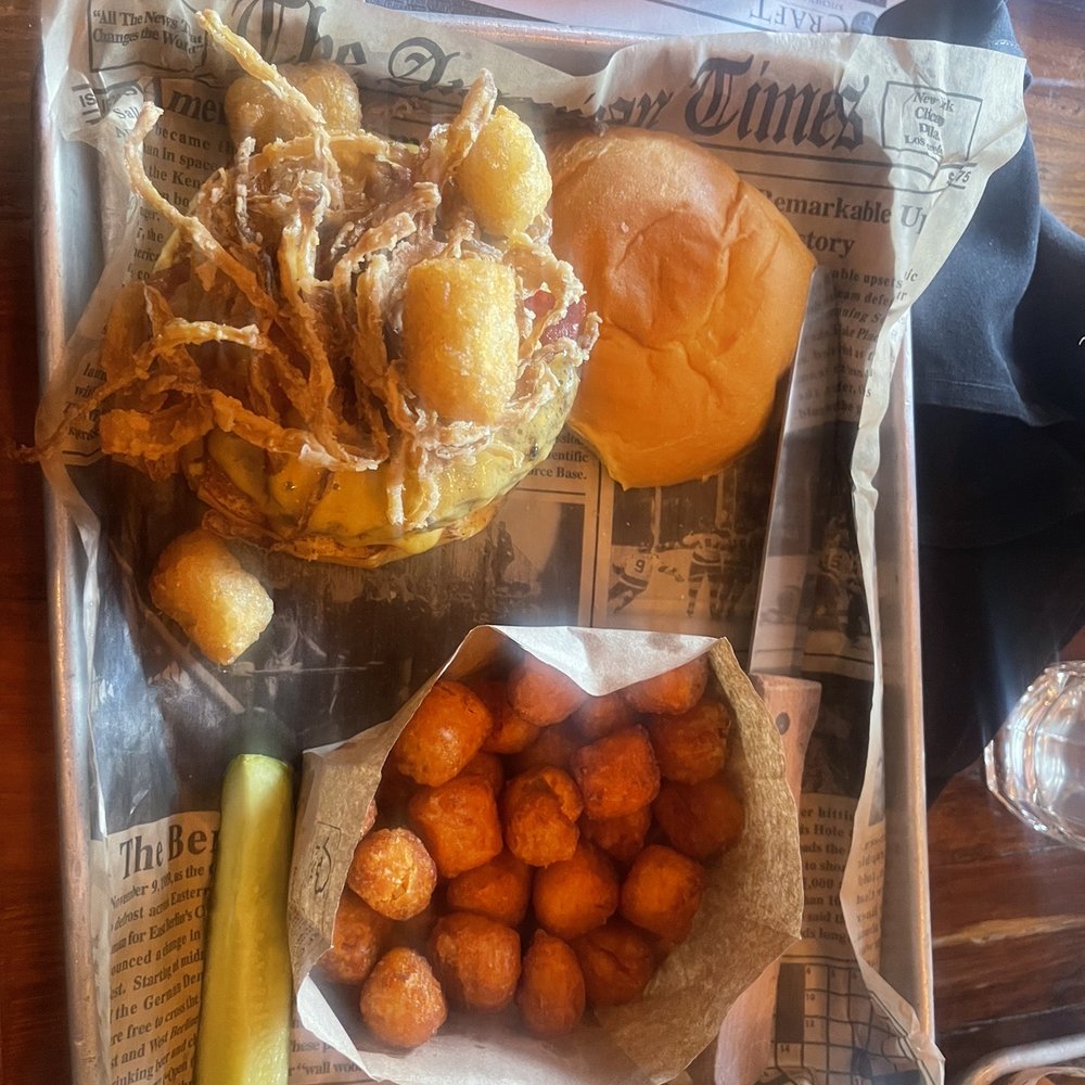 Sweet Potato Tater Tots Burger Sweet Potato Tater Tots Burger