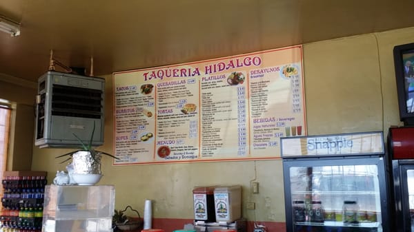 Menu photo 7 Taqueria Hidalgo Chualar, CA