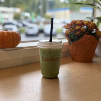 Candor Coffee - Honey pistachio matcha latte - Coffee & Tea Near Me - Renton, Washington
