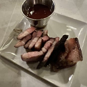 Echo & Rig - Grilled thick- cut bacon and barbecue sauce. Delicious! - Steakhouses Near Me - Las Vegas, Nevada