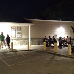 Order inside or out - picnic tables!