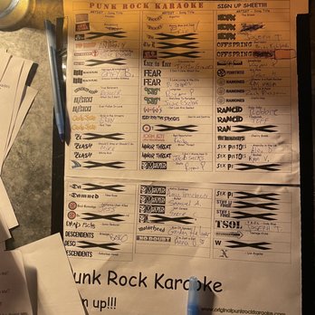 The Venice West - Punk Rock Karaoke sign up list. - Music Venues Near Me - Venice, California The Venice West - Punk Rock Karaoke sign up list. - Music Venues Near Me - Venice, California