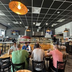 Sal’s Pizza Bar - Inside seating. The bar is to the left.