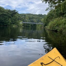 Canton Boat Launch - Kayaking on a calm stretch of the Farmington.