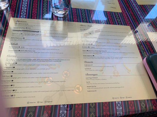 Menu photo 2 Tibetan Kitchen Victoria, BC