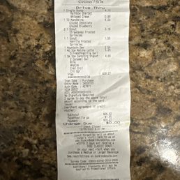 My Order Receipt My Order Receipt