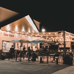 The Loon  - Patio at night