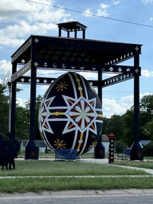 Worlds Largest Hand Painted Czech Egg by null