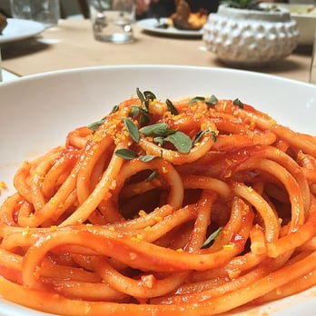 Vic's - Quite possibly one of the best bowls of bucatini with a little zest and a bit of a kick. - Italian Near Me - New York, New York