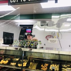 Ptacek's IGA - Tackle at the meat counter! Love it.