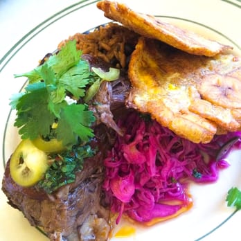 La Cubana - Guava BBQ Short Rib w/ rice and beans, slaw and fried plantains - Cuban Near Me - Toronto, Ontario