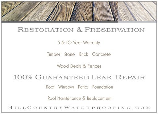 Slide of Hill Country Waterproofing Service