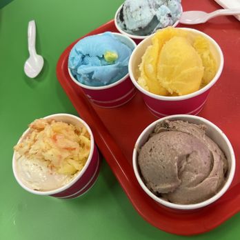 La Michoacana Plus - Yummm bubblegum, mango chili, pineapple and mango, reeces chocolate, and Cookie Monster - Ice Cream & Frozen Yogurt Near Me - Sparks, Nevada