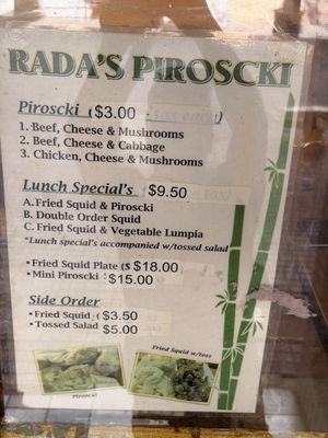 Menu photo 2 Rada's Piroscki Honolulu, HI