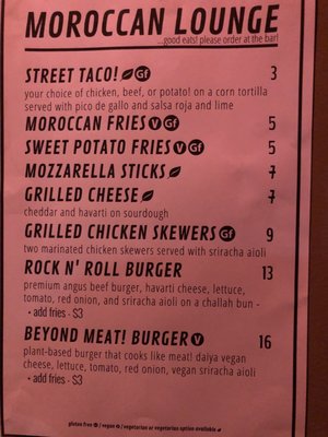 Menu photo 4 The Moroccan Lounge Los Angeles, CA Menu photo 4 The Moroccan Lounge Los Angeles, CA