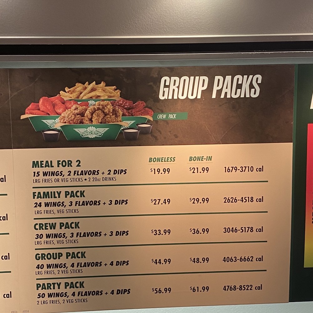 Wingstop - Menu - Chicken Wings Near Me - Richmond, Texas Wingstop - Menu - Chicken Wings Near Me - Richmond, Texas