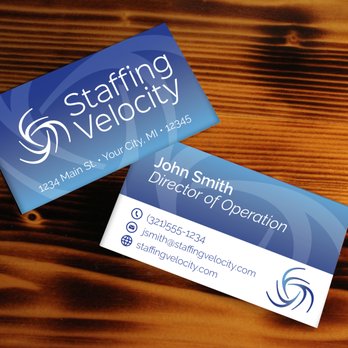 Kali Ann Designs - Business Cards - Staffing Velocity - Graphic Design Near Me - Bay City, Michigan Kali Ann Designs - Business Cards - Staffing Velocity - Graphic Design Near Me - Bay City, Michigan