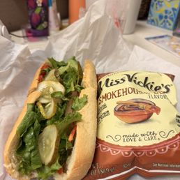 Turkey sandwich. Delicious and fresh.