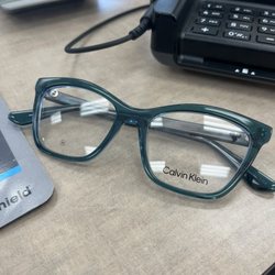 My new glasses! They have so many pretty choices, it was hard to decide.