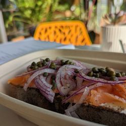Lox toast.