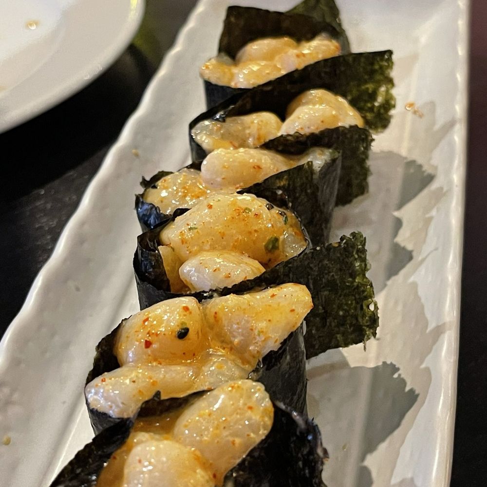 Anaba Sushi - Baby Scallops. Really flavorful - Japanese Near Me - Glendora, California Anaba Sushi - Baby Scallops. Really flavorful - Japanese Near Me - Glendora, California