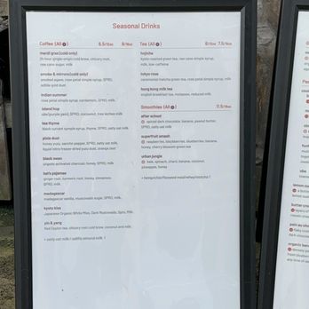 SPRO - Menu - Coffee & Tea Near Me - San Francisco, California