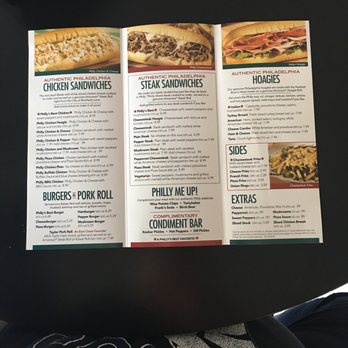 Philly's Best - Take out menu! So much to choose from - Cheesesteaks Near Me - Burbank, California