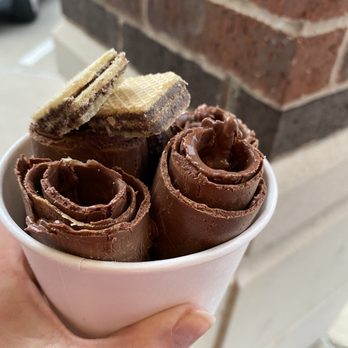 Let's Roll Ice Cream - Melting as we walk out. - Ice Cream & Frozen Yogurt Near Me - Irving, Texas