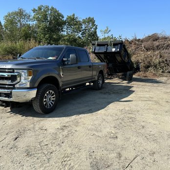 Fishers Junk Removal - Our truck and 16ft Doolittle dump trailer - Property Management Near Me - Thomaston, Maine