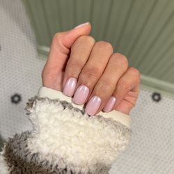 Cozy Nails - 1 coat funny bunny, 1 coat bubblebath + chrome