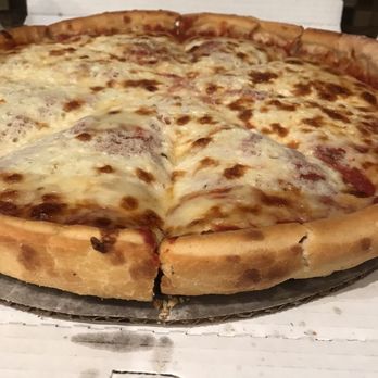 Sal's Pizza Place - Deep dish cheese was good but the crust needed to be cooked more - Pizza Near Me - Huntley, Illinois