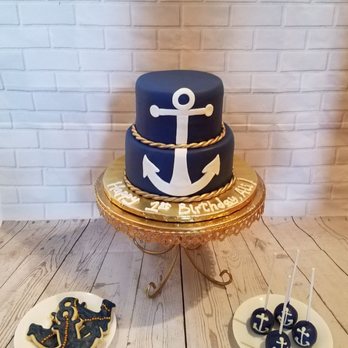 Sweet Nothings Catering - Nautical Baby Shower Cake and desserts - Custom Cakes Near Me