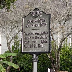 Washington's Southern Tour Historical Marker - Washington's Southern Tour Historical Marker, New Bern
