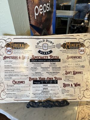 Menu photo 1 Gold Dust Pizza Oakdale, CA Menu photo 1 Gold Dust Pizza Oakdale, CA