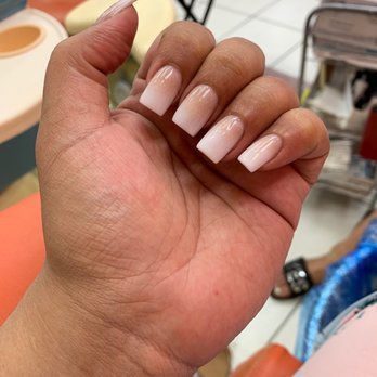 La Bella Nails - Nude sparkly ombré whites! They do such an amazing job! - Nail Salons Near Me - Saratoga, California La Bella Nails - Nude sparkly ombré whites! They do such an amazing job! - Nail Salons Near Me - Saratoga, California