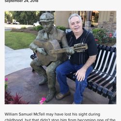 Blind Willie McTell trail - Blind Willie McTell statue